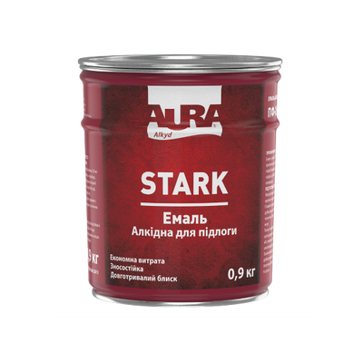 Эмаль для пола Aura STARK, 0,9 кг, желто-коричневый 48113 фото
