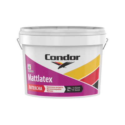 Фарба латексна інтер'єрна Condor Mattlatex, 2,5 л 395 фото