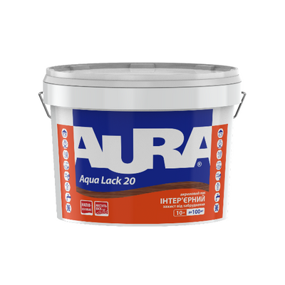 Лак інтер'єрний акриловий Aura Aqua Lack 70, 1 л, безбарвний, глянсовий 44497 фото