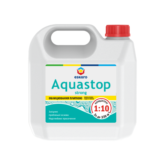 Грунтовка-концентрат укрепляющая Eskaro Aquastop Strong, 0,5 л, бесцветный 39111 фото