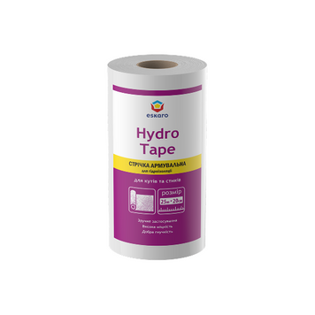 Стрічка армуюча Aura Hydro Tape, 100 мм x 25 м 80014 фото