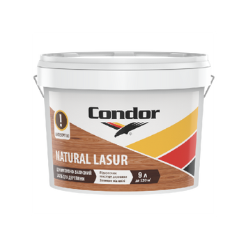 Лазурь декоративная для древесины Condor Natural Lasur, 0,75 л, белый 3955 фото