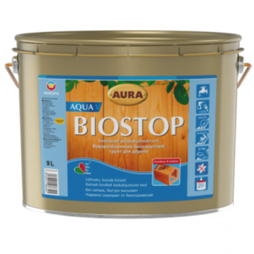 Грунтовка водорозбавна, біозахисна Aura Wood Biostop Aqua, 0,7 л, безбарвний 75222 фото