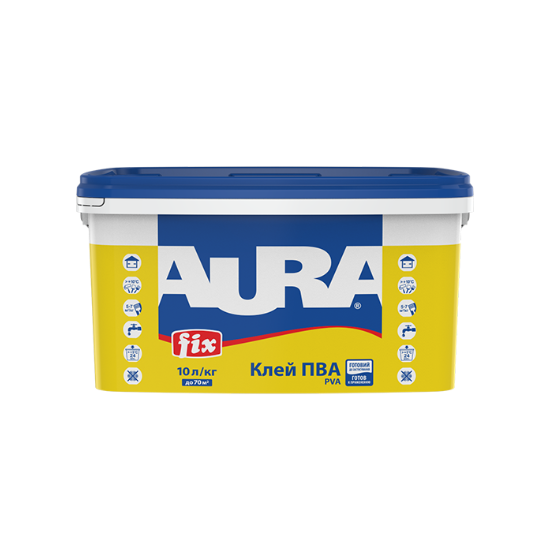 Клей ПВА Aura Fix PVA, 0,33 л, бесцветный 4222 фото