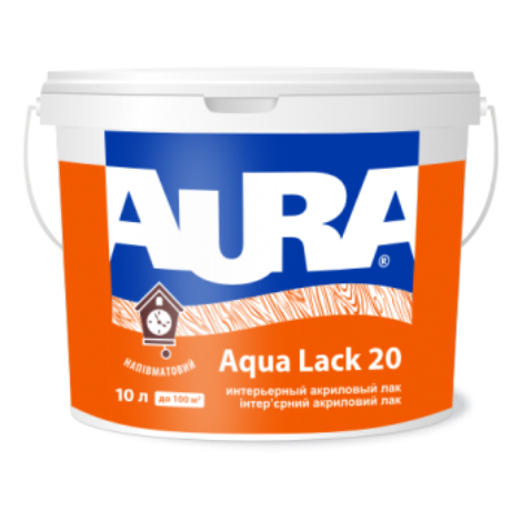Aura Aqua Lack 20 – інтер'єрний акриловий лак